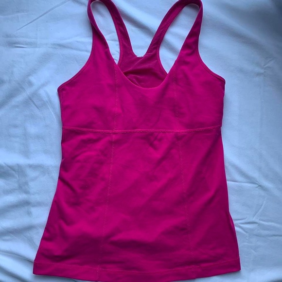Pink Lululemon Cross backTank - Picture 2 of 2